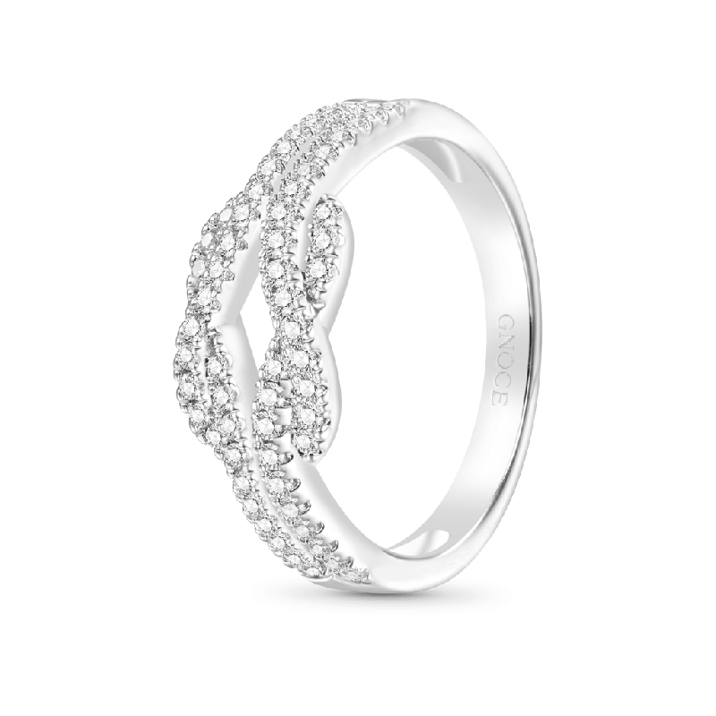 Infinite Pave White CZ Ring