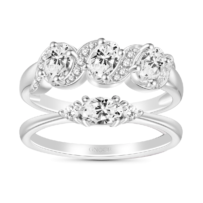 White Diamond Stackable Ring