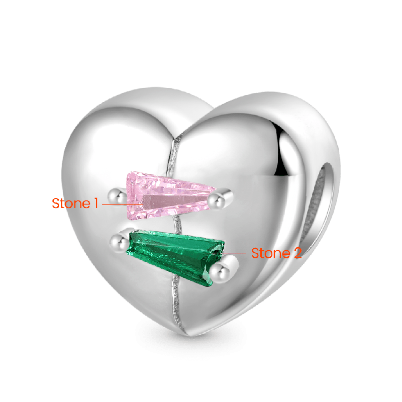 Stitched Heart Charm
