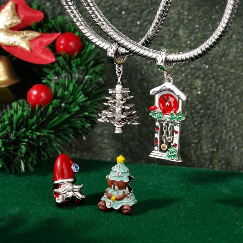 Cute Bear Christmas Tree Charm