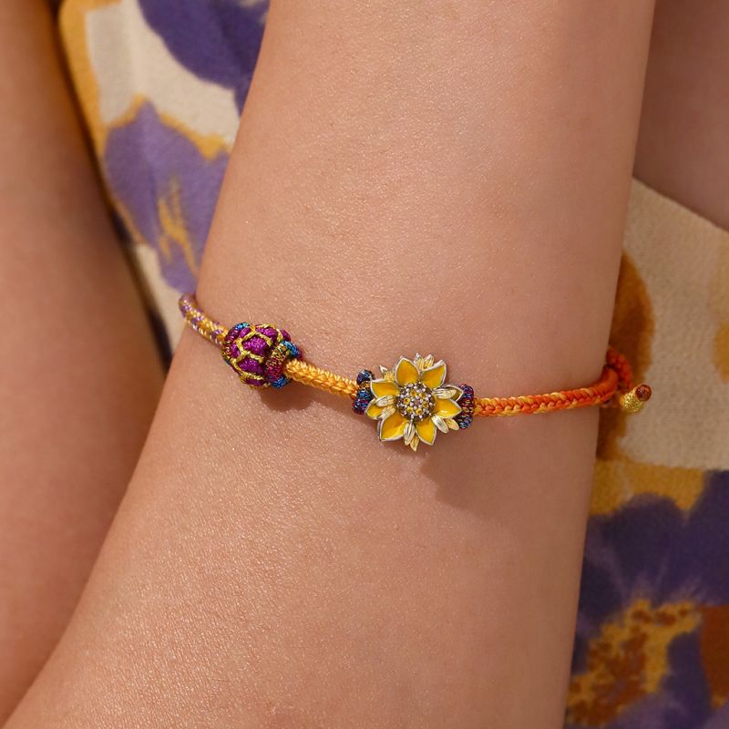 Red Bracelet with Charm