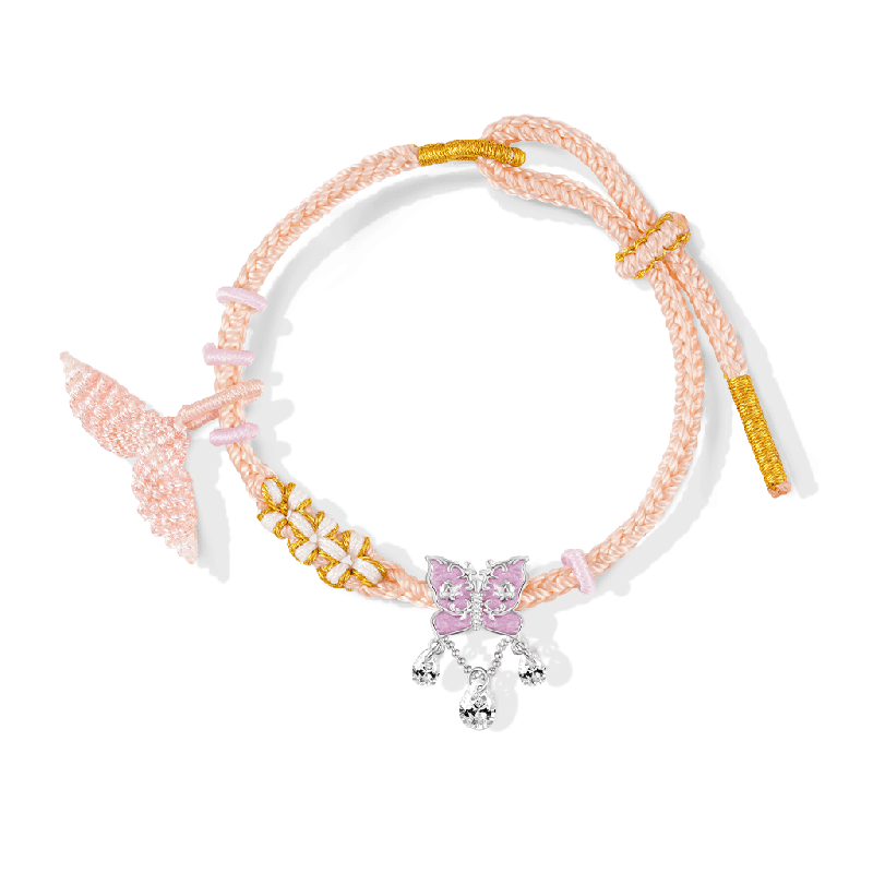 Mermaid Tail Bracelet with Charm