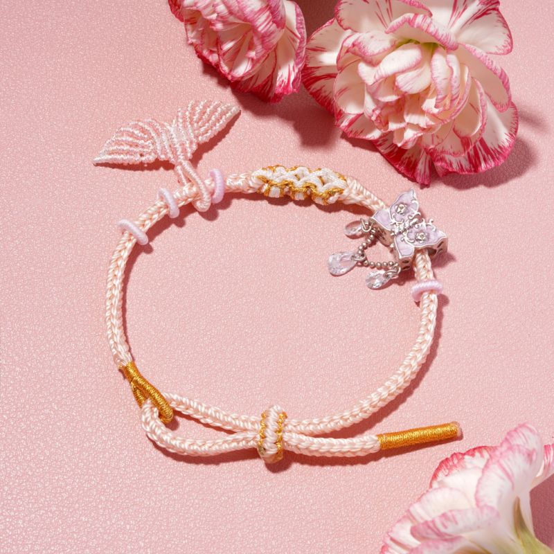 Mermaid Tail Bracelet with Charm