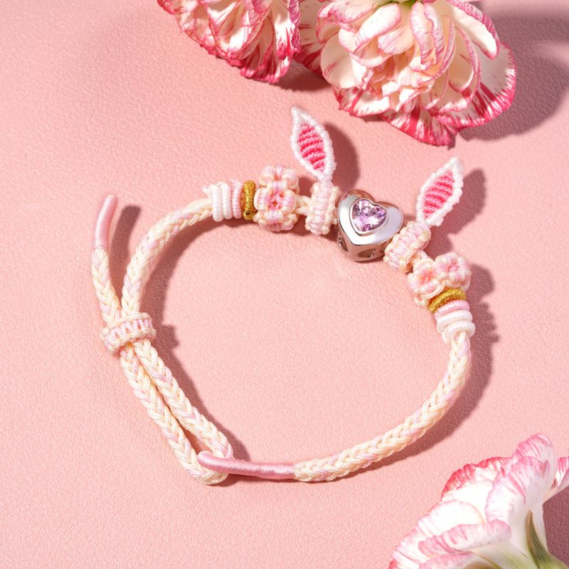 Rabbit Ears Bracelet with Charm