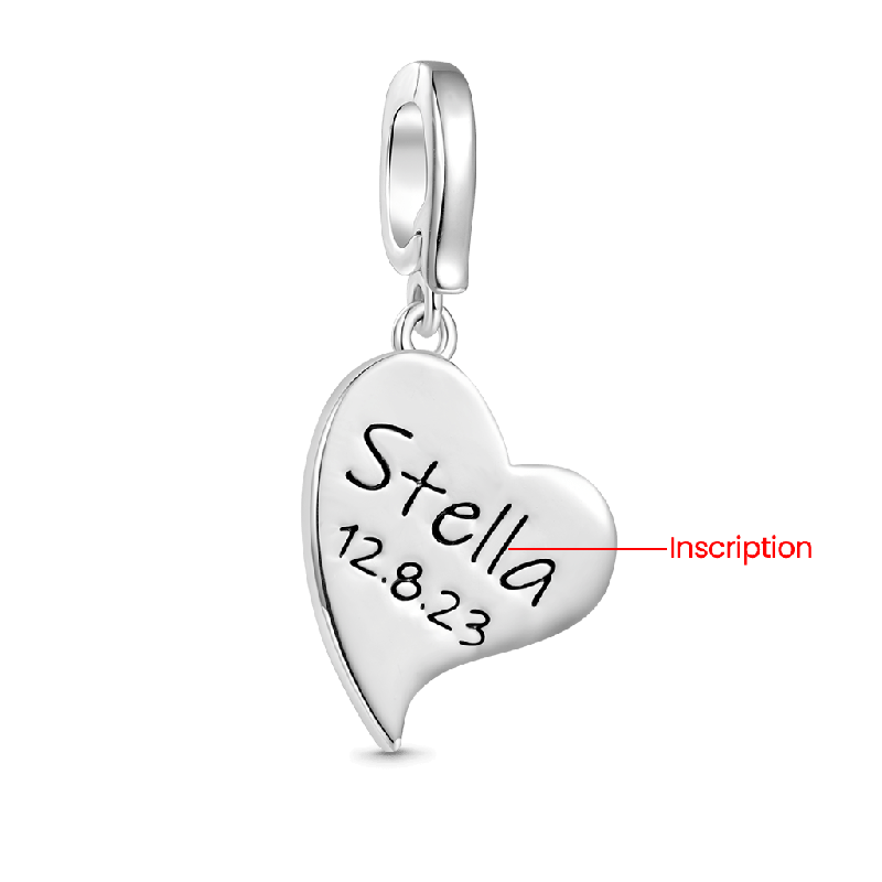 Heart Anniversary Clasp Clusters Charm