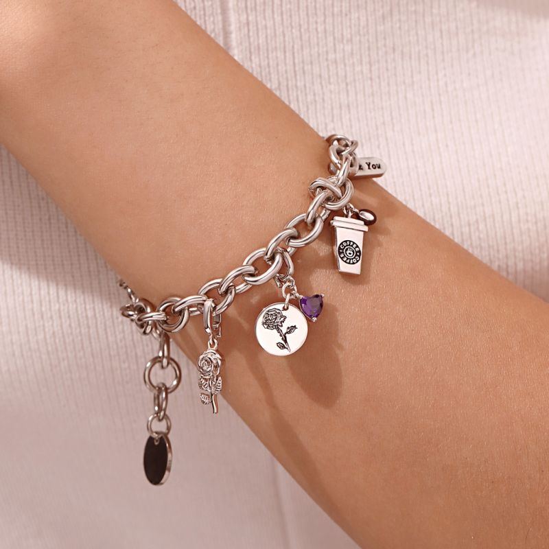 Birthday Flower Clasp Clusters Charm