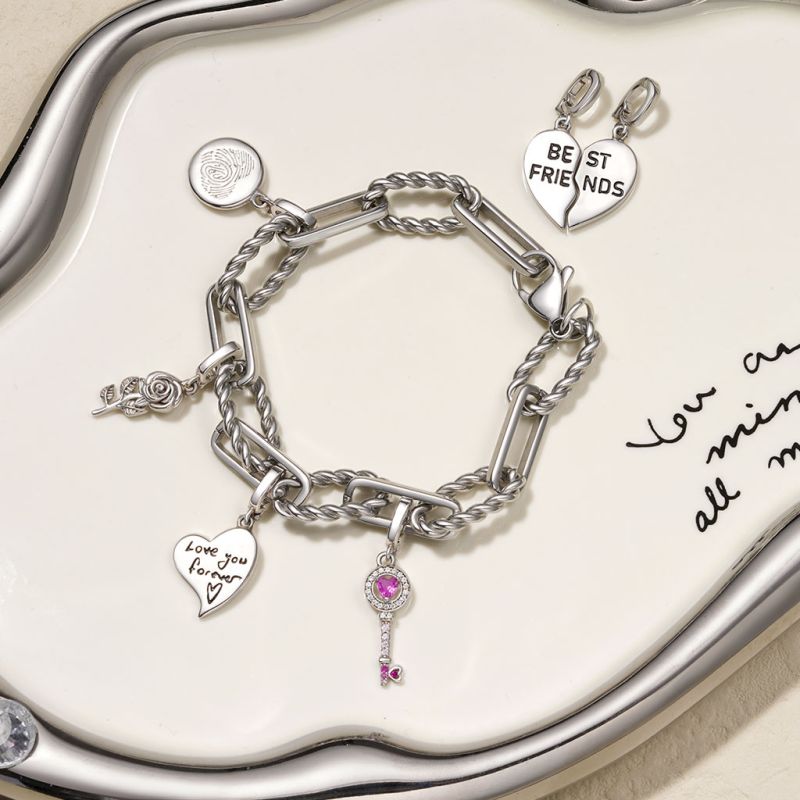 Key Clasp Clusters Charm