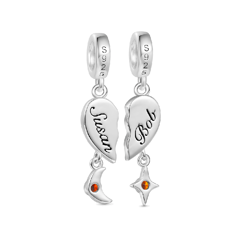 Love Engravable Name Double Pendant
