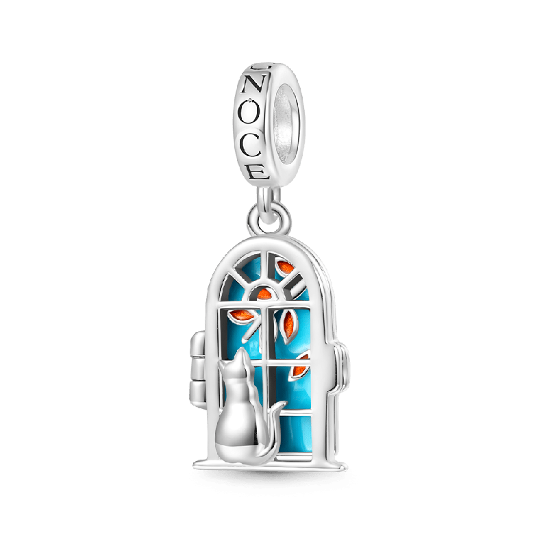 Window View Kitten Pendant