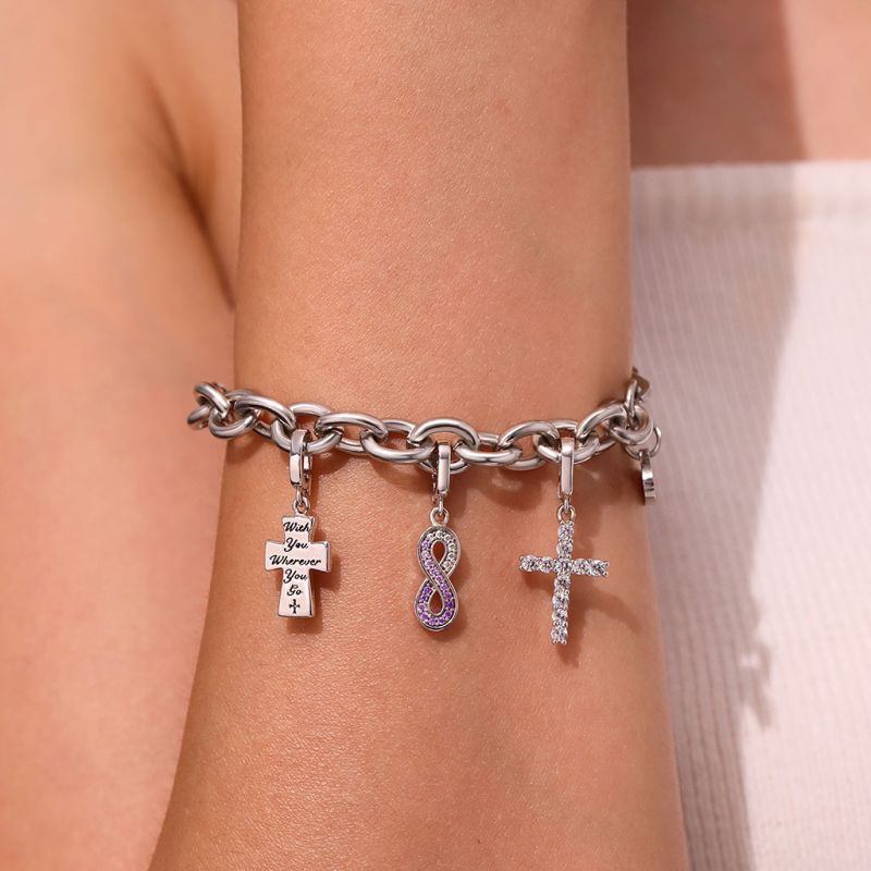 Infinity Love Clasp Clusters Charm