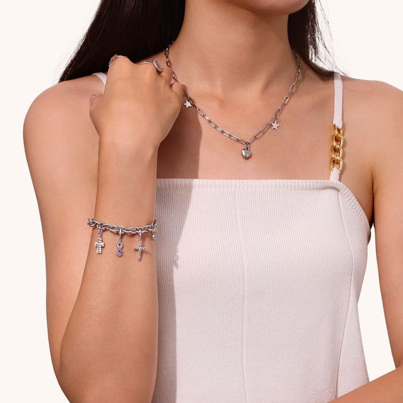 Infinity Love Clasp Clusters Charm