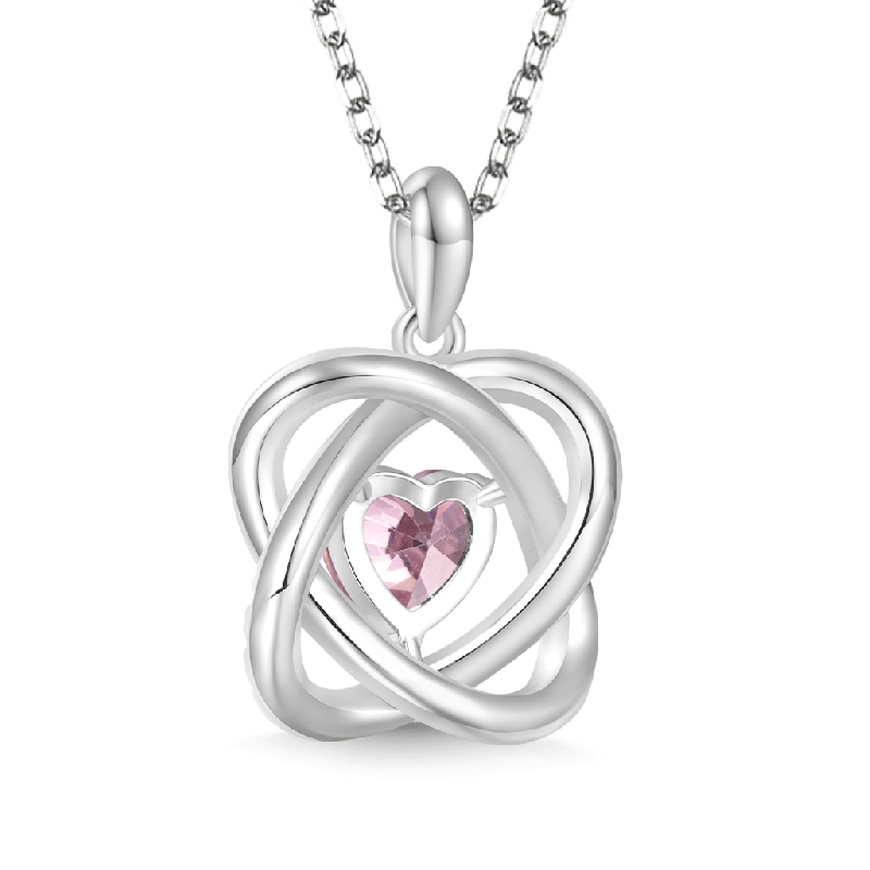 Celtic Heart Birthstone Necklace