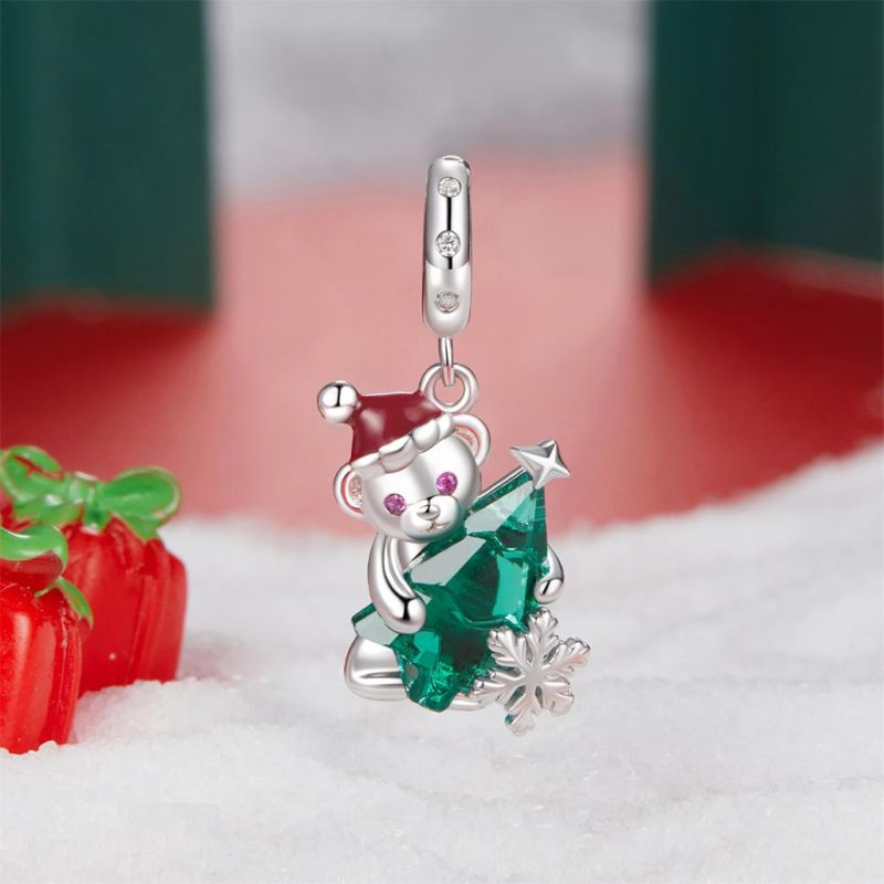 Christmas Tree Bear Pendant