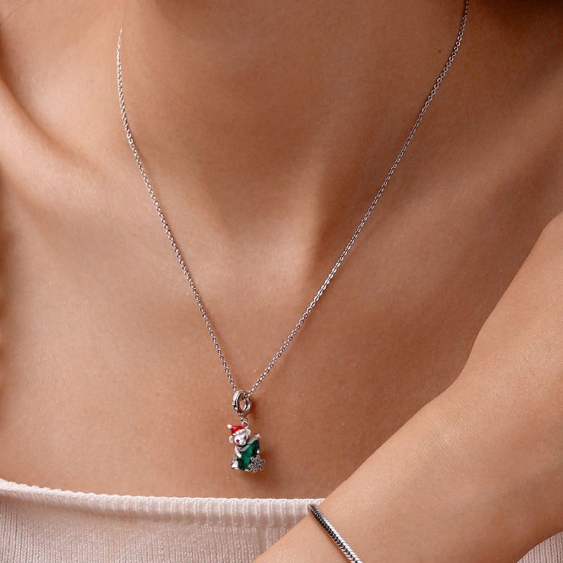 Christmas Tree Bear Pendant