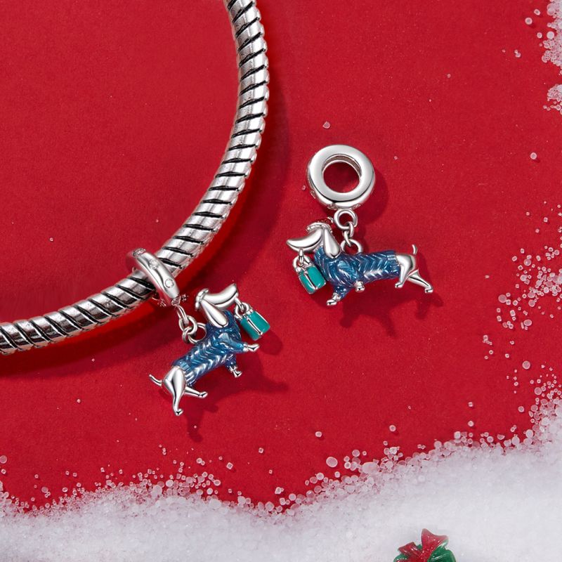 Christmas Dachshund Pendant