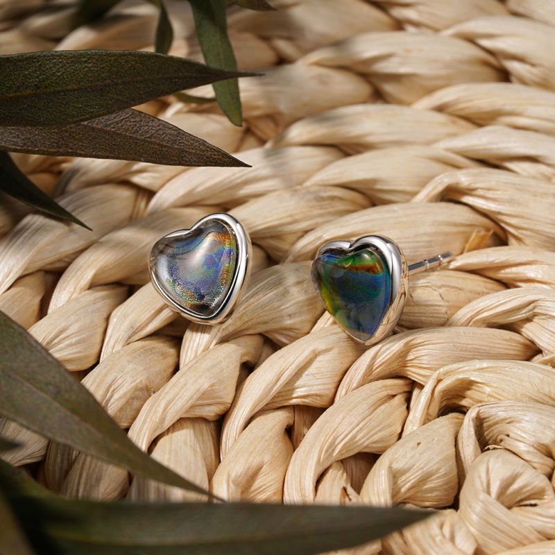 Heart Mood Stud Earrings