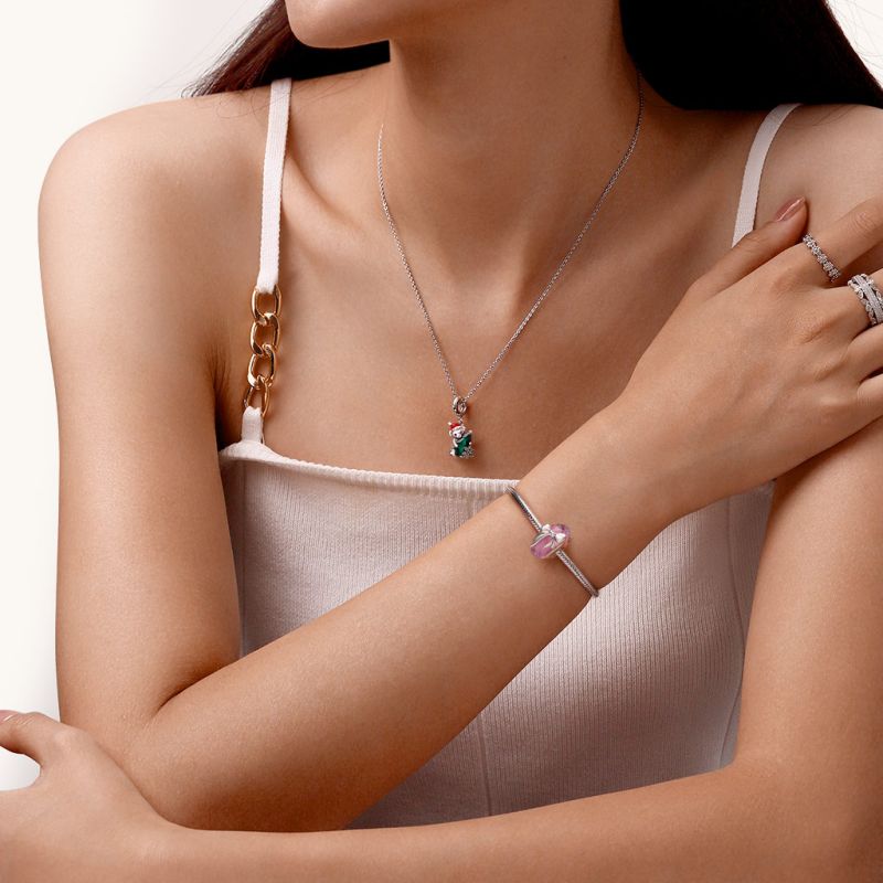 Pink Bow Charm