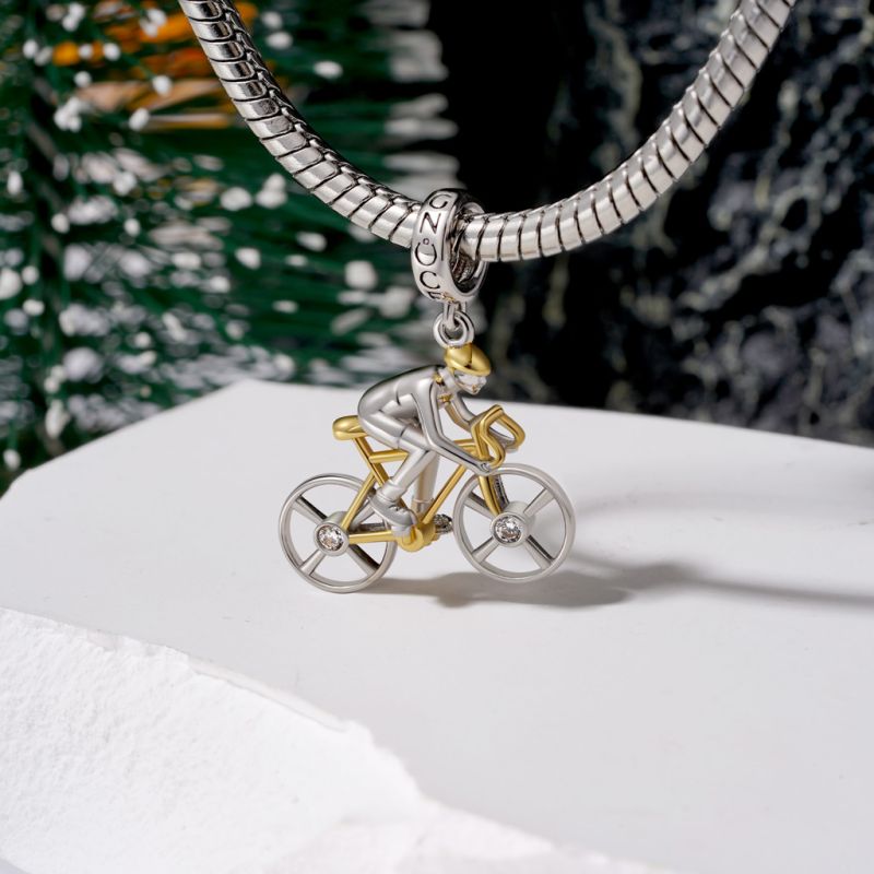 Road Cycling Competition Dangle Charm