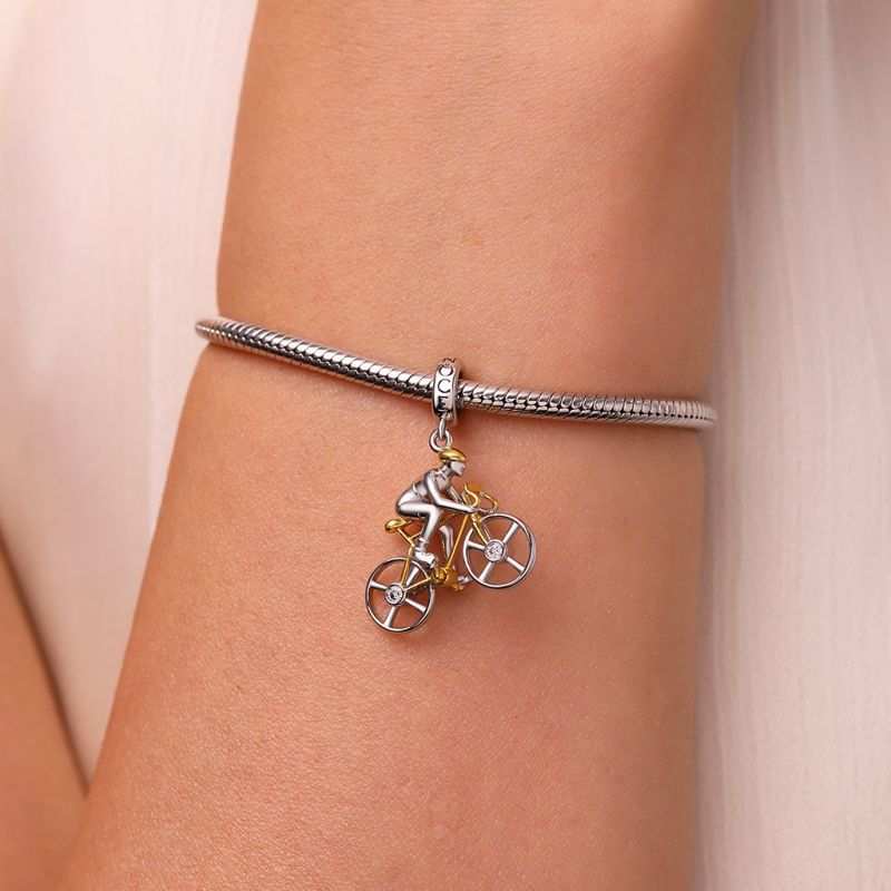 Road Cycling Competition Dangle Charm