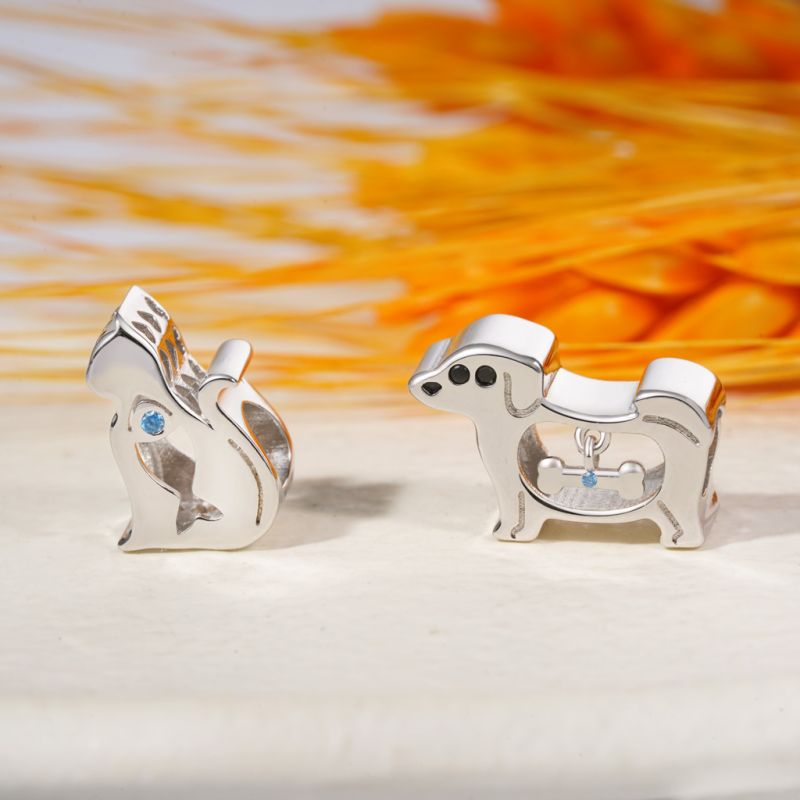 Hollow Puppy Bone Charm