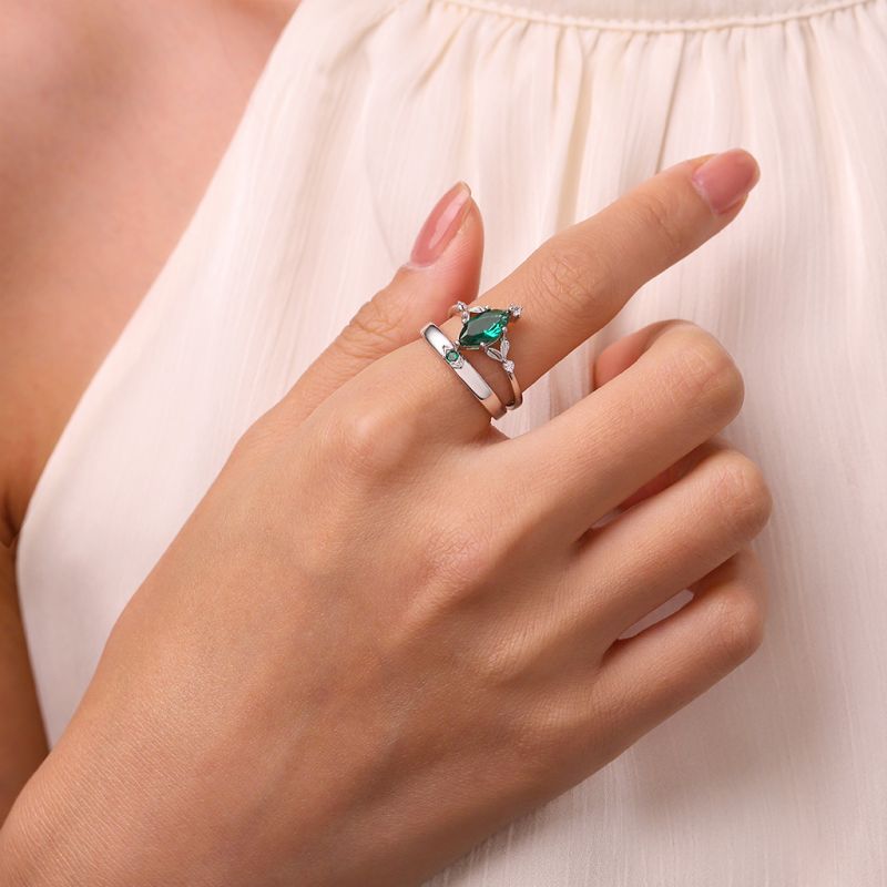 Paraíba Tourmaline Couple Rings