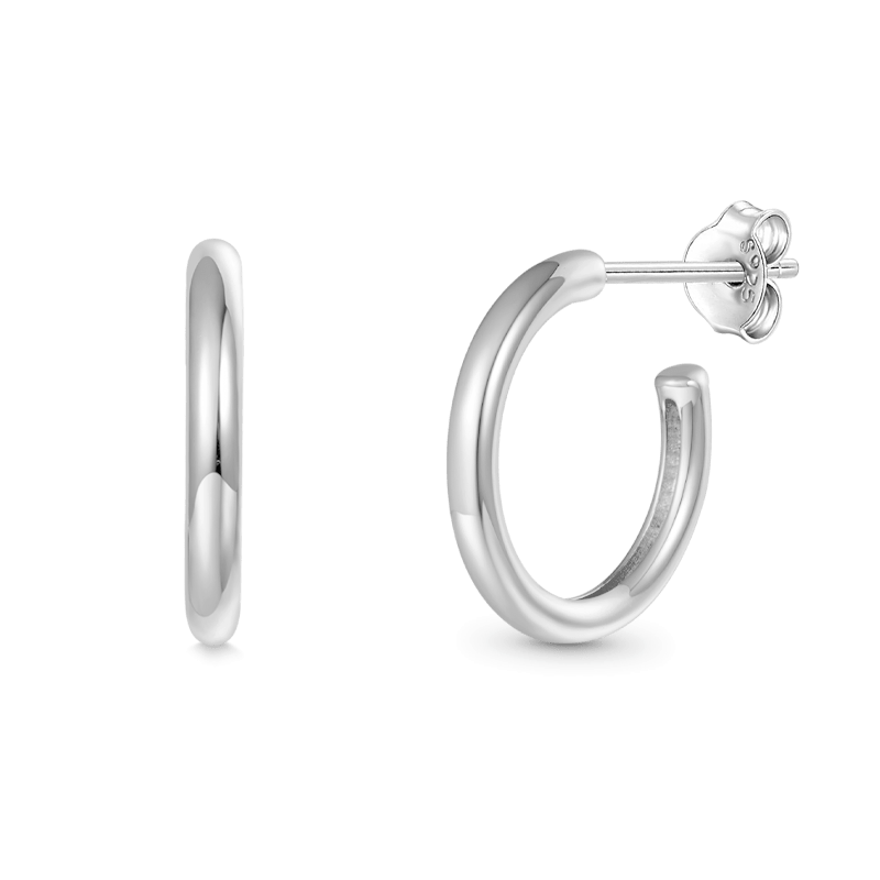 Round Tube Hoop Earrings