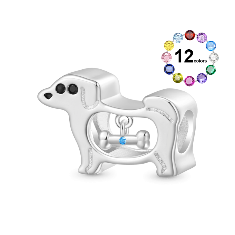 Hollow Puppy Bone Charm