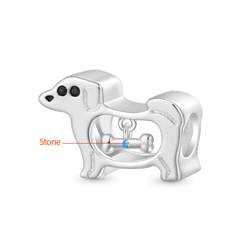 Hollow Puppy Bone Charm