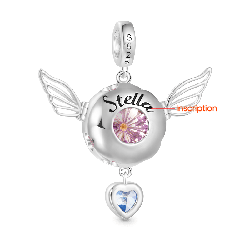 Preserved Flower Wings Pendant
