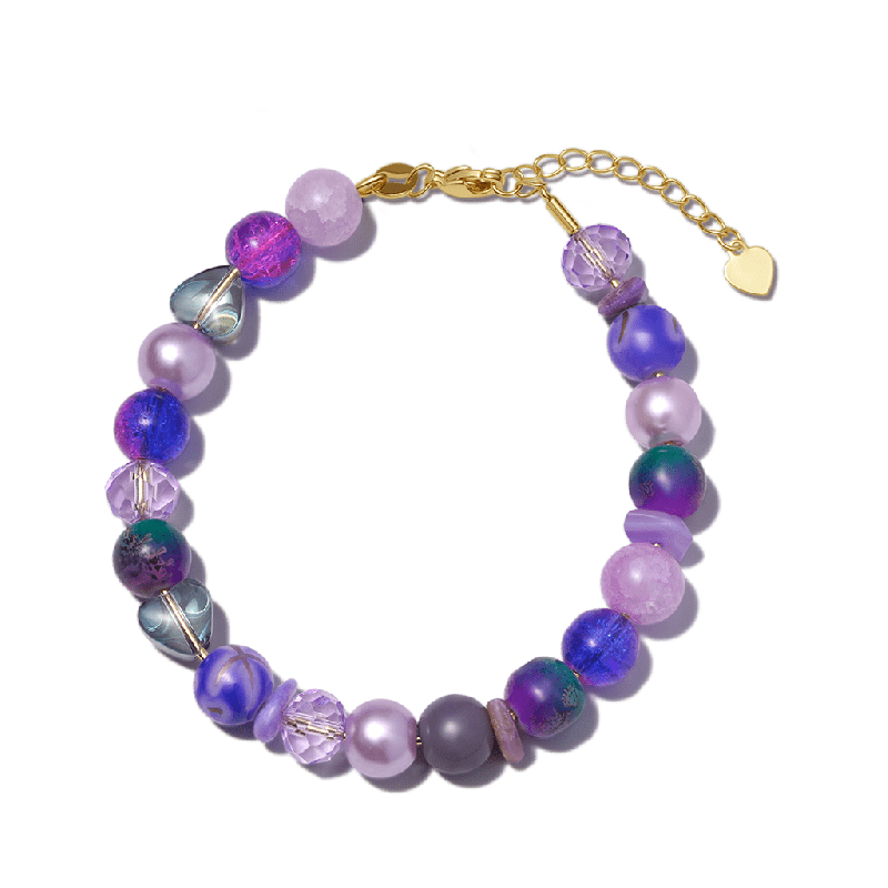 Purple DIY Beaded Bracelet