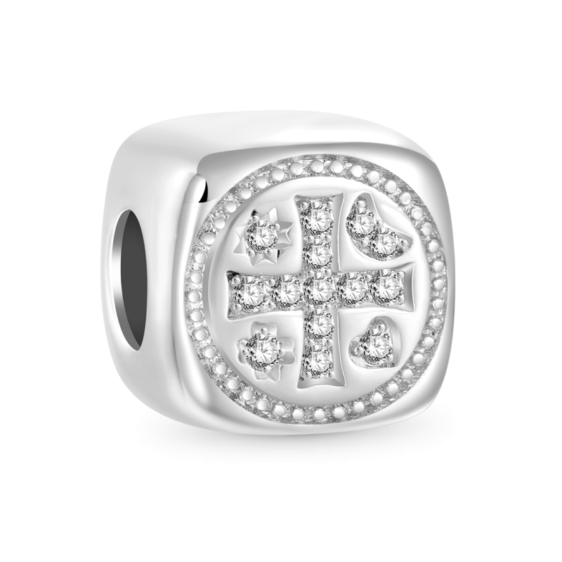 Shiny Cross Square Charm