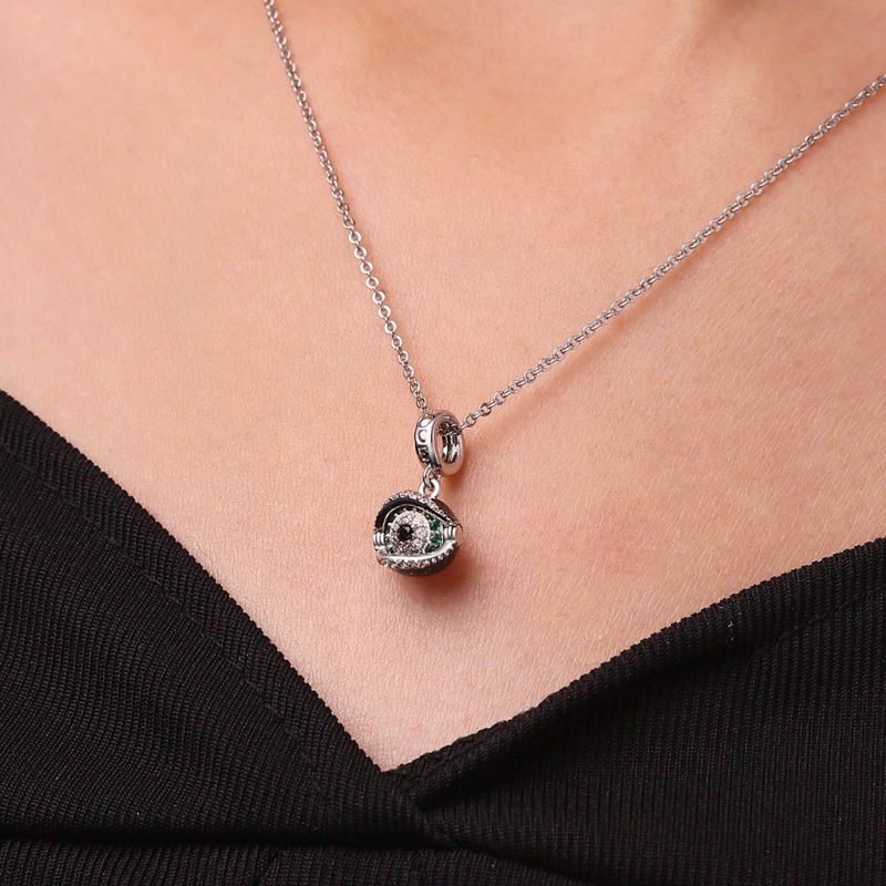 Halloween Rotatable Devil Eye Pendant