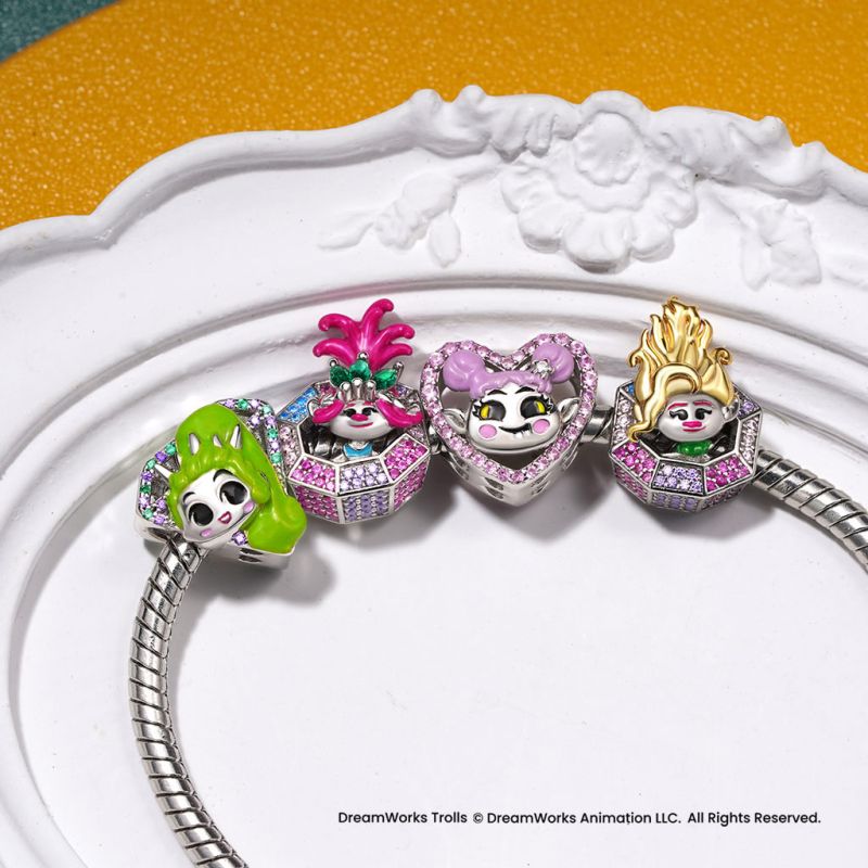 Trolls Poppy Diamond Charm