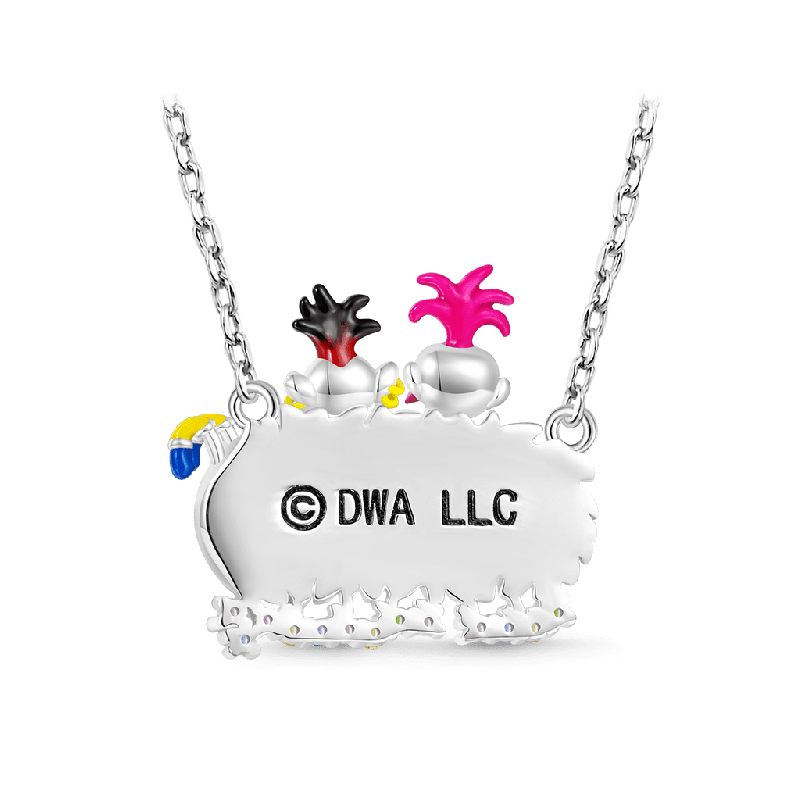 Trolls Queen Poppy & Barb Necklace