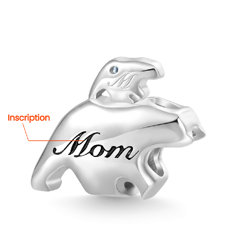 Parent-child Polar Bear Charm