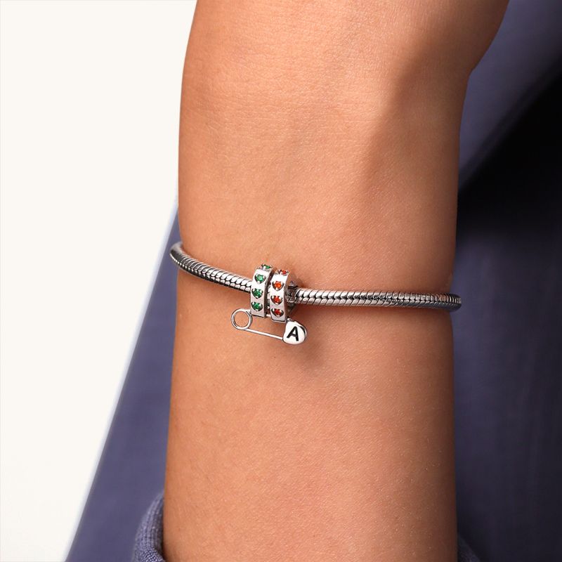 Personalized Pin Heart Charm