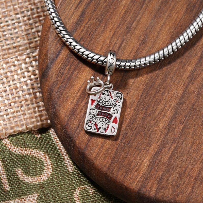 Playing Cards & Crown Pendant
