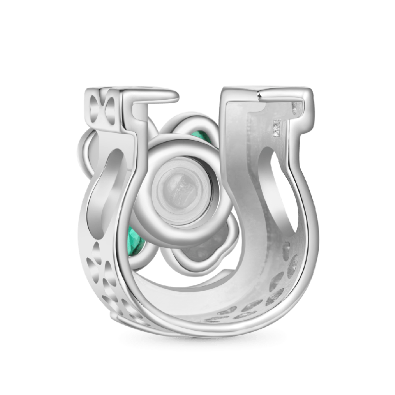Rotating Four Leaf Clover Charm