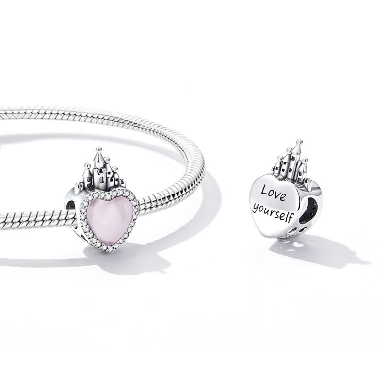 Pink Love Castle Charm