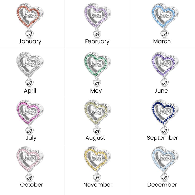 Family Members - Son Heart Charm