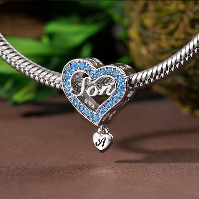 Family Members - Son Heart Charm