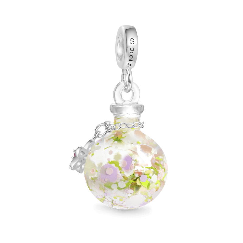 Spring Flowers Quicksand Pendant