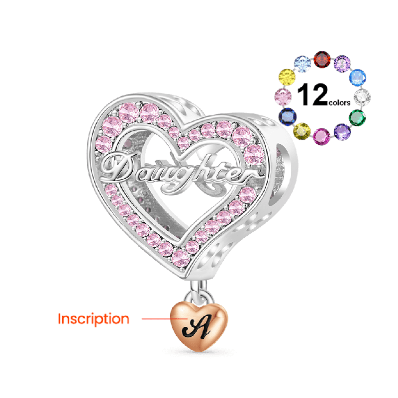 Family Members - Daughter Heart Charm