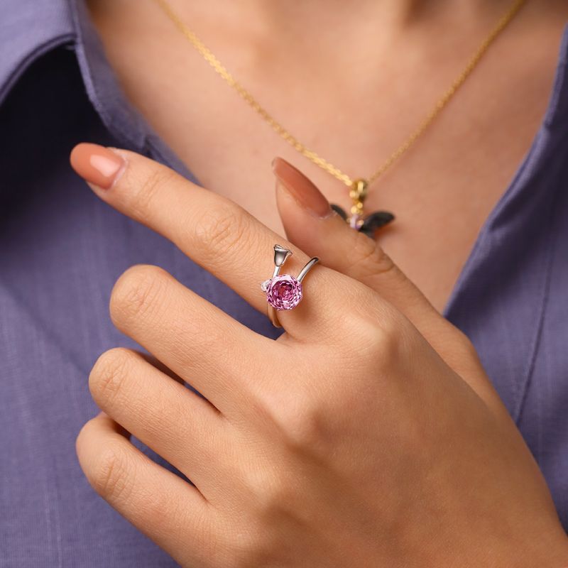 Pink Rose Promise Ring