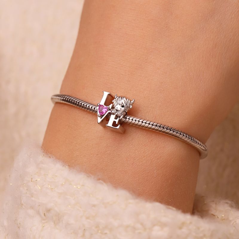 Highland Cow Love Charm