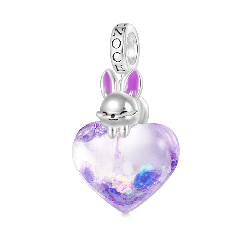Lying on Your Heart Bunny Charm
