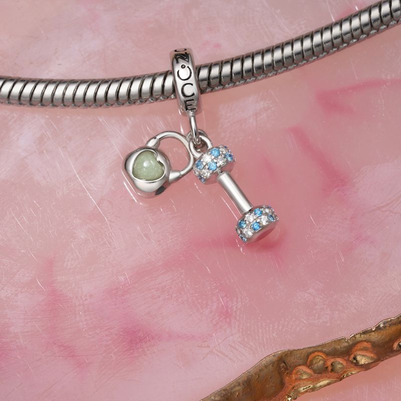 Dumbbell Kettlebell Pendant