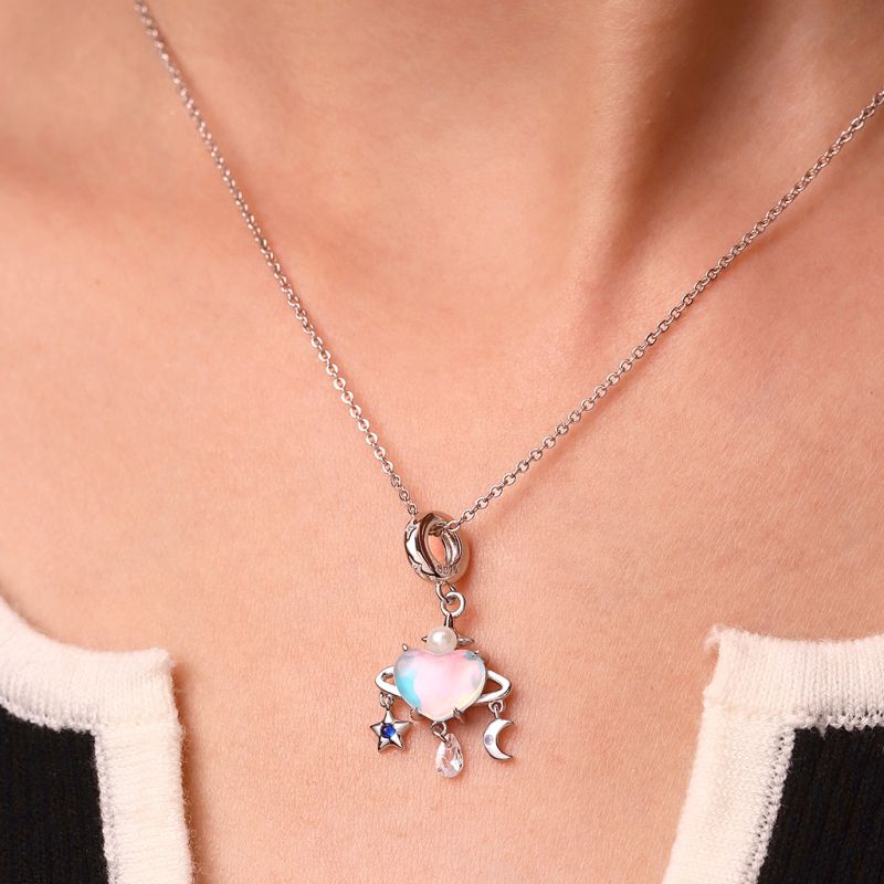 Heart Blue Planet Pendant