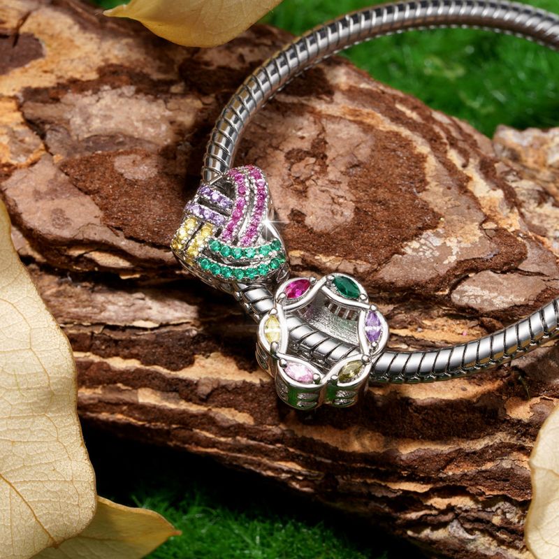 Family Wreath Marquise Charm