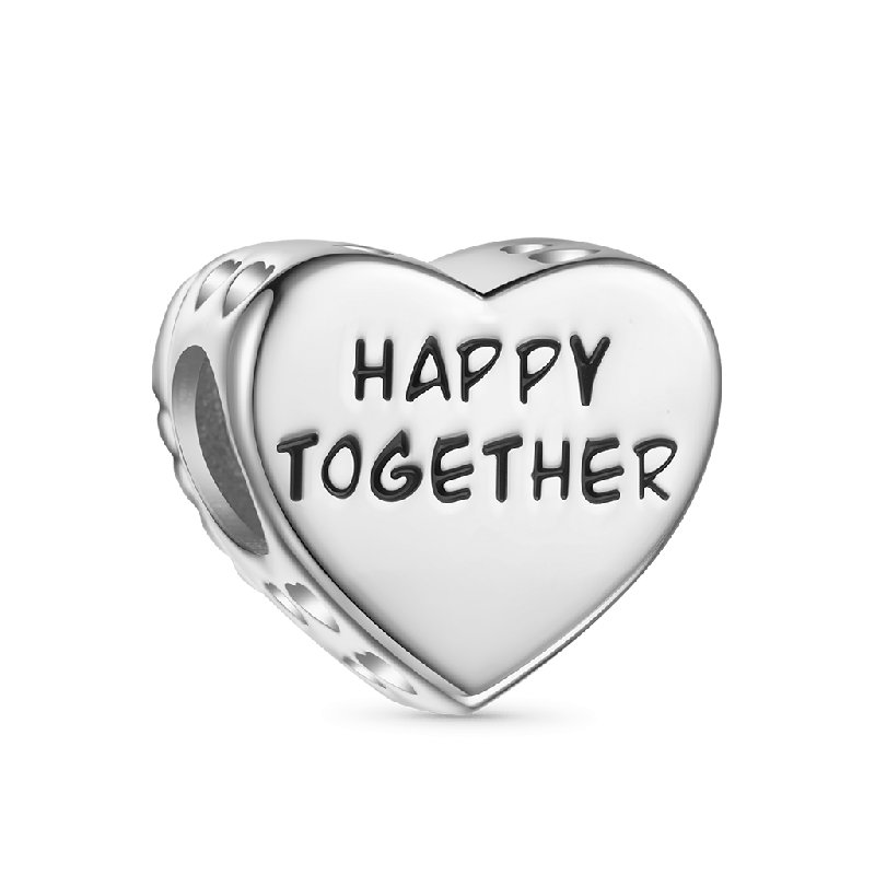 Color CZ Brilliant Heart Charm